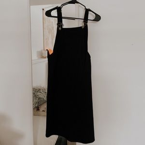 SOLD | Ribbed Black Overall Dress |